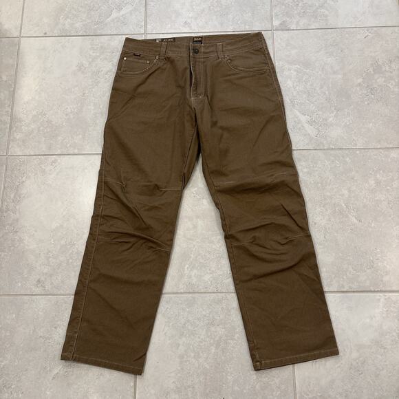 Kuhl Rydr Pants Mens Sz 36/30 Vintage Patina Dye Brown Ryder Crag Series - Picture 2 of 8